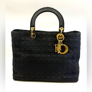 Christian Dior Oblique Book Tote 42 -Navy Blue color Bag